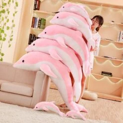 Kawaii Dolphin Plush Jumbo Edition (100cm) -Kawaiitherapy Shop 31010 a9fd9e