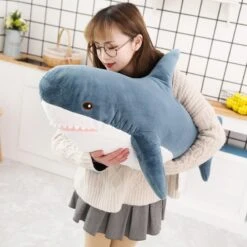 Kawaii Chubby Shark Plush Jumbo Edition (90cm) -Kawaiitherapy Shop 31154 661acf