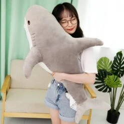 Kawaii Chubby Shark Plush Jumbo Edition (90cm) -Kawaiitherapy Shop 31154 743e0d