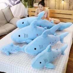 Kawaii Pastel Jumbo Shark Plush (90cm) – Special Edition -Kawaiitherapy Shop 31374 22af4e