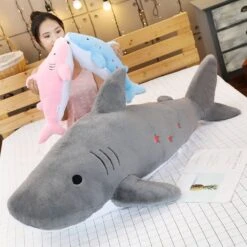 Kawaii Pastel Jumbo Shark Plush (90cm) – Special Edition -Kawaiitherapy Shop 31374 26f133