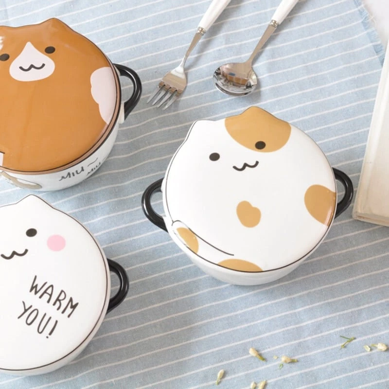 Kawaii Japanese Harajuku Cat Bowl – Limited Edition 3 Kawaii Japanese Harajuku Cat Bowl – Limited Edition - Image 3