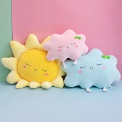 Kawaii Pastel Sunflower Cloud Plush
