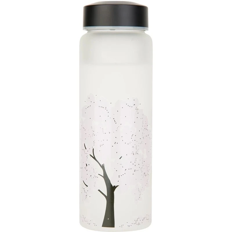 Kawaii Color Changing Cherry Blossom Glass Bottle (420ml) 5 Kawaii Color Changing Cherry Blossom Glass Bottle (420ml) - Image 5
