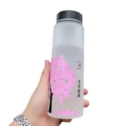 Kawaii Color Changing Cherry Blossom Glass Bottle (420ml) 12 Kawaii Color Changing Cherry Blossom Glass Bottle (420ml) -Kawaiitherapy Shop 32169 86e1fa