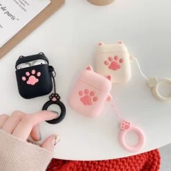 Kawaii Cat Paw Earphone Protective Case -Kawaiitherapy Shop 33084 84ff07