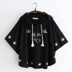 Kawaii Cat Paw Japanese Style Hoodie