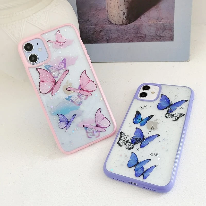Kawaii Butterfly Glitter Phone Case 4 Kawaii Butterfly Glitter Phone Case - Image 4