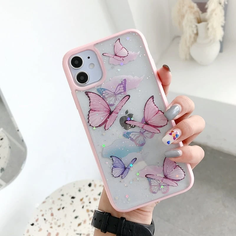 Kawaii Butterfly Glitter Phone Case 1 Kawaii Butterfly Glitter Phone Case
