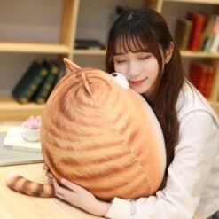 Kawaii Chubby Round Cat Plush XL (50cm) -Kawaiitherapy Shop 34602 960aab