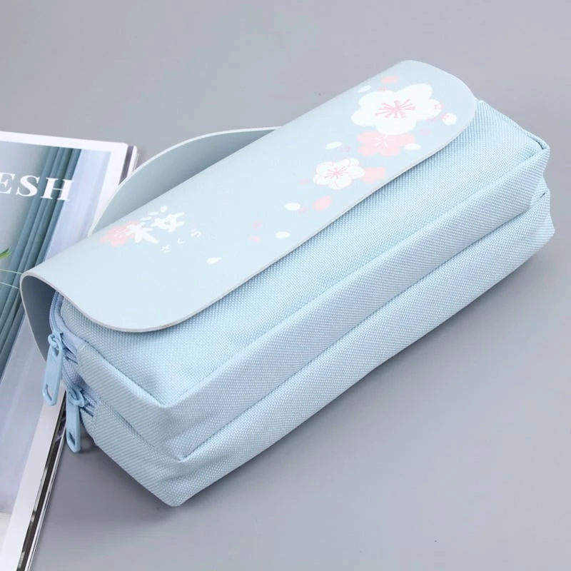 Kawaii Cherry Blossom Pastel Pencil Case – Limited Edition 2 Kawaii Cherry Blossom Pastel Pencil Case – Limited Edition - Image 2