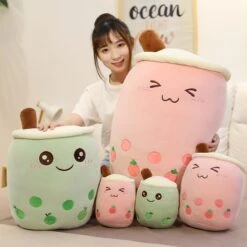 Kawaii Bubble Milk Tea Plush XL (50cm) -Kawaiitherapy Shop 36079 s8p70h