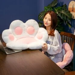 Kawaii Jumbo Cat Paw Seat Cushion – Limited Edition -Kawaiitherapy Shop 36154 vxhqng