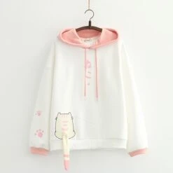 Kawaii Neko Cat Tail Harajuku Hoodie – Limited Edition -Kawaiitherapy Shop 36727 lelo1d