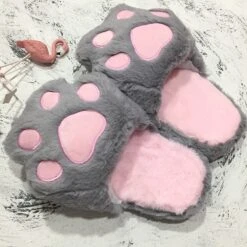 Kawaii Neko Cat Paw Slippers – Special Edition -Kawaiitherapy Shop 37653 jg7eig