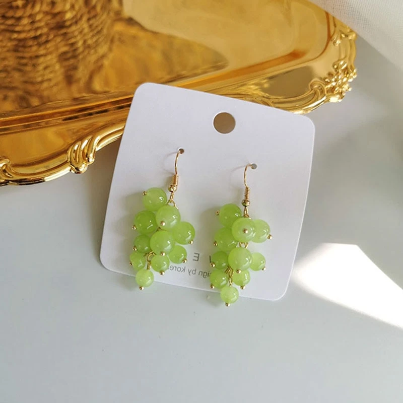 Kawaii Korea Style Grape Earrings – Limited Edition 2 Kawaii Korea Style Grape Earrings – Limited Edition - Image 2