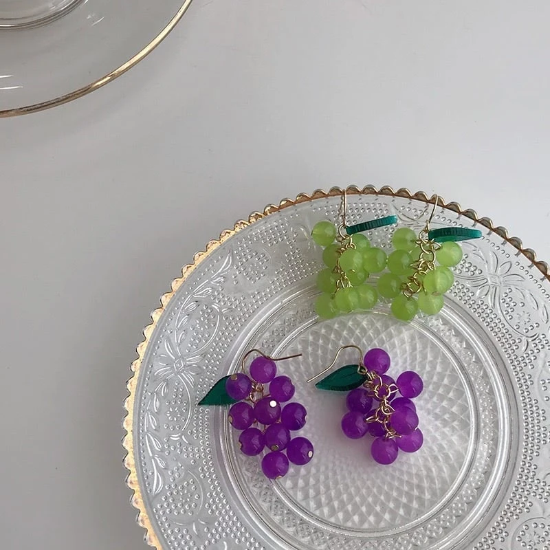 Kawaii Korea Style Grape Earrings – Limited Edition 6 Kawaii Korea Style Grape Earrings – Limited Edition - Image 6