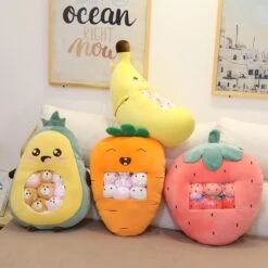 Kawaii Bag Of Fruit Stuffed Plush Dolls – Limited Edition -Kawaiitherapy Shop 37963 w4autm