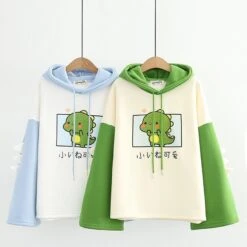 Kawaii Harajuku Baby Dinosaur Hoodie – Limited Edition