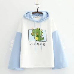 Kawaii Harajuku Baby Dinosaur Hoodie – Limited Edition -Kawaiitherapy Shop 38778 oi0ul7