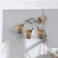 Kawaii Bubble Tea Earrings – Limited Edition -Kawaiitherapy Shop 38844 9usozq