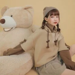 Kawaii Harajuku Style Bear Hoodie – Special Edition -Kawaiitherapy Shop 38905 hysf5j