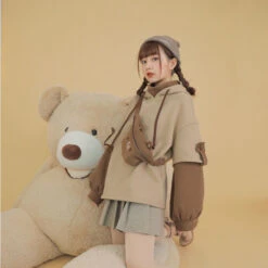 Kawaii Harajuku Style Bear Hoodie – Special Edition -Kawaiitherapy Shop 38905 zkw5eg