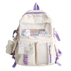 Kawaii Harajuku Style College Backpack -Kawaiitherapy Shop 39341 hu8nzp