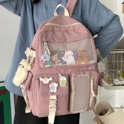 Kawaii Harajuku Style College Backpack -Kawaiitherapy Shop 39341 zceemz