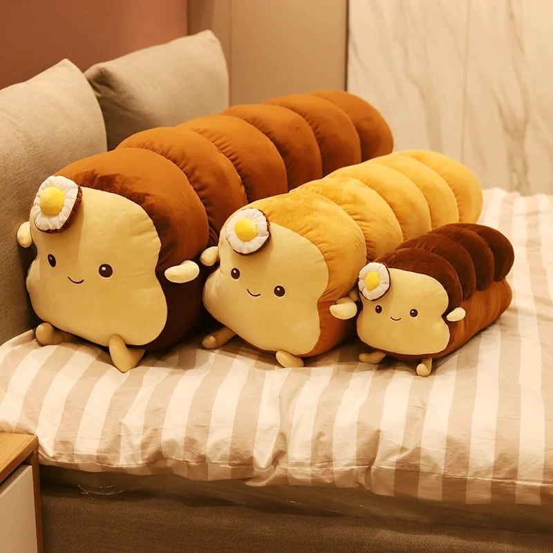 Kawaii Bread Toast Egg Plush – Limited Edition 2 Kawaii Bread Toast Egg Plush – Limited Edition - Image 2