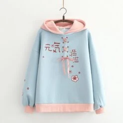 Kawaii Pastel Cherry Blossom Harajuku Hoodie