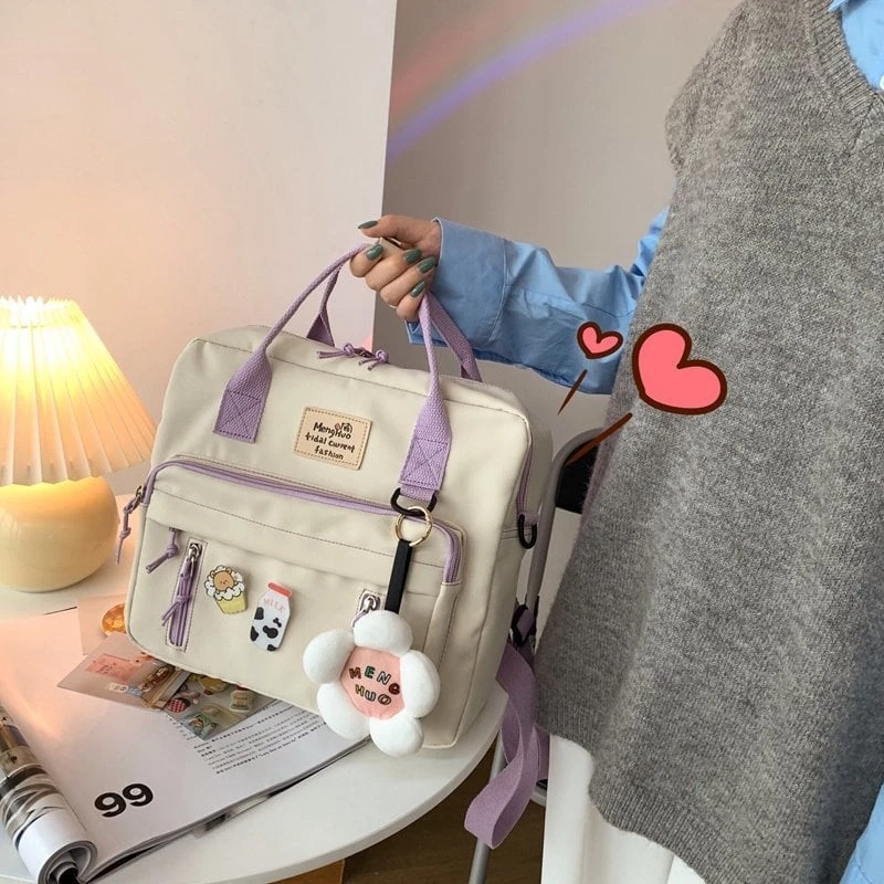 Kawaii Canvas Style Harajuku Backpack 2 Kawaii Canvas Style Harajuku Backpack - Image 2