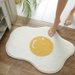 Kawaii Egg Yolk Door Mat – Limited Edition -Kawaiitherapy Shop 40018 4ti2yp