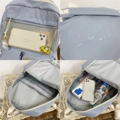 Kawaii Korea Style Large Capacity Multipocket Backpack -Kawaiitherapy Shop 40401 njnq5w