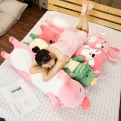 Kawaii Animal Long Pillow Plush XL (80cm) -Kawaiitherapy Shop 40457 5rnl7a