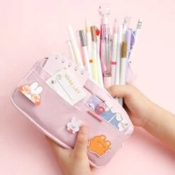 Kawaii Macaron Style Pastel Pencil Case -Kawaiitherapy Shop 40505 fzu87i