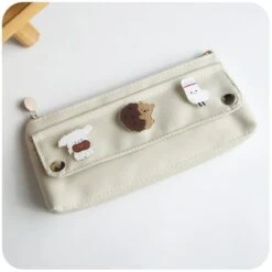 Kawaii Canvas Style Pastel Pencil Case -Kawaiitherapy Shop 40528 crgu0e