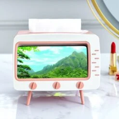 Kawaii TV Tissue Box Phone Holder – Limited Edition -Kawaiitherapy Shop 40842 z92y8b