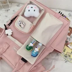 Kawaii Harajuku Style Preppy College Backpack – Limited Edition -Kawaiitherapy Shop 40909 nvdl03