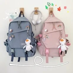 Kawaii Canvas Korea Style Backpack – Limited Edition
