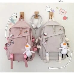 Kawaii Canvas Korea Style Backpack – Limited Edition -Kawaiitherapy Shop 42228 vpb7dc