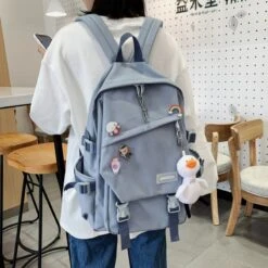 Kawaii Canvas Korea Style Backpack – Limited Edition -Kawaiitherapy Shop 42228 ynkrbk