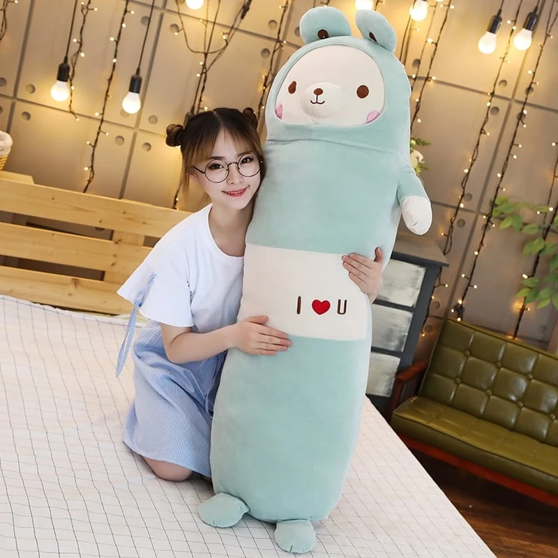 Kawaii Animal Roll Plush Collection (90cm) – Limited Edition 8 Kawaii Animal Roll Plush Collection (90cm) – Limited Edition - Image 8