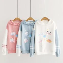 Kawaii Galaxy Stars Harajuku Pastel Hoodie – Special Edition -Kawaiitherapy Shop 43052 zkzmz9