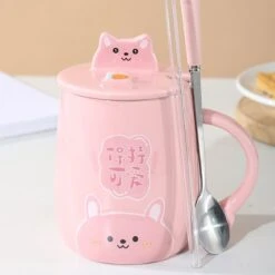 Kawaii Chubby Hamster Ceramic Cup (400ml) – Limited Edition -Kawaiitherapy Shop 43297 q3uyok