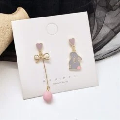 Kawaii Bunny Hearts Harajuku Earrings – Limited Edition 8 Kawaii Bunny Hearts Harajuku Earrings – Limited Edition -Kawaiitherapy Shop 43401 0u5yji