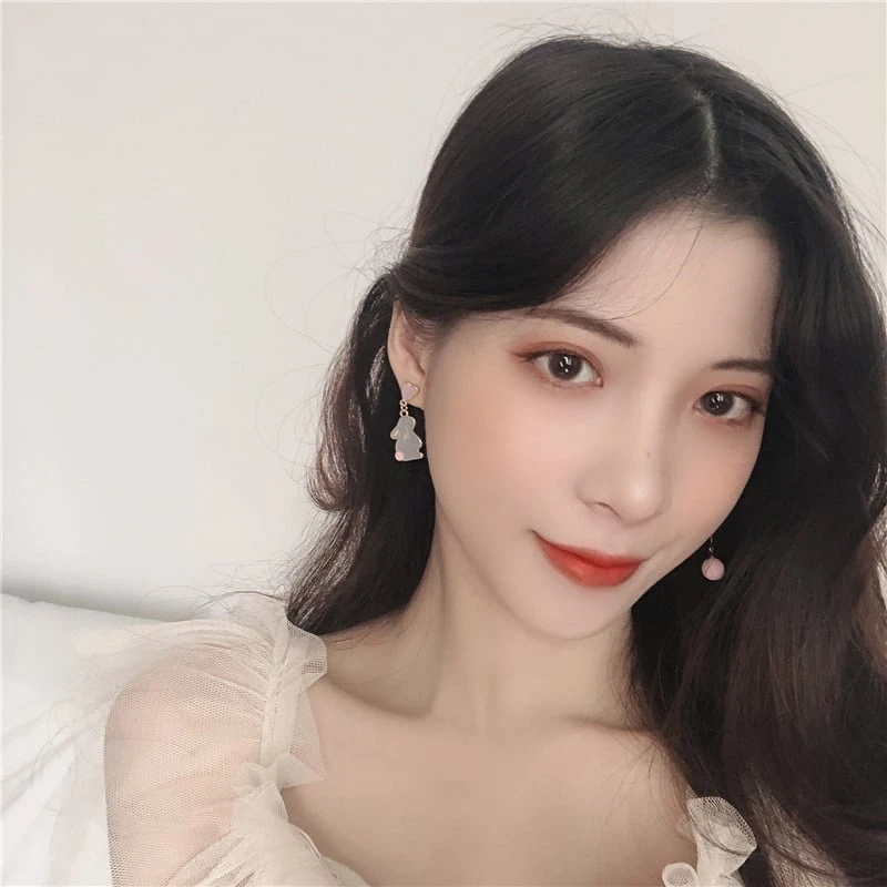 Kawaii Bunny Hearts Harajuku Earrings – Limited Edition 5 Kawaii Bunny Hearts Harajuku Earrings – Limited Edition - Image 5