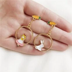 Kawaii Sweet Bunny Carrot Earrings – Limited Edition -Kawaiitherapy Shop 43475 gjpu6k
