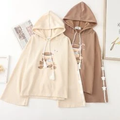 Kawaii Bear Milk Tea Harajuku Hoodie – Limited Edition -Kawaiitherapy Shop 43550 agl7mw