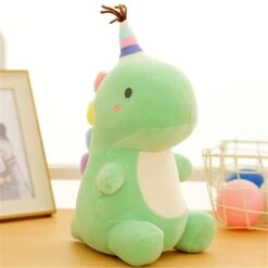 Kawaii Jumbo Pastel Birthday Dinosaur Plush (50cm) -Kawaiitherapy Shop 43779 nxcwlu